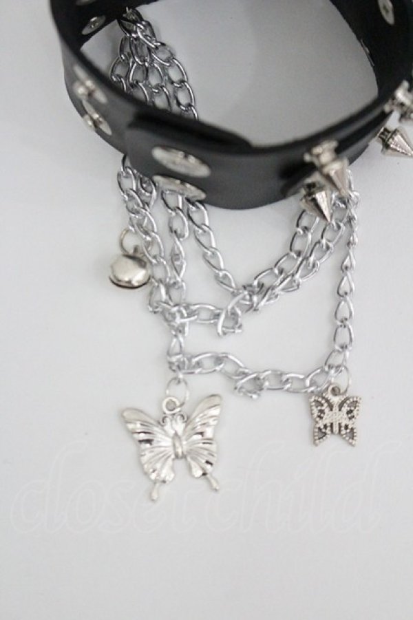 画像3: LOLITAその他(お買取対象外) / チェーンスタッズブレスレット  黒Ｘシルバー I-26-04-08-114-LO-AC-SA-ZI (3)