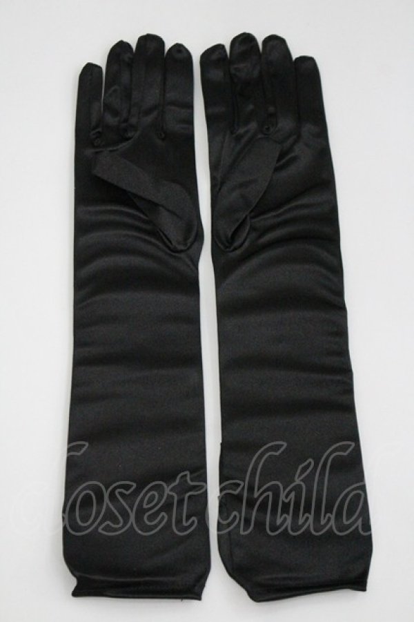 画像2: LOLITAその他(お買取対象外) / リボンデザイングローブ  黒 I-26-04-08-115-LO-AC-SA-ZI (2)