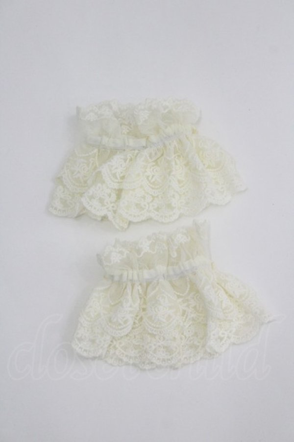 画像2: axes femme kawaii / トリプルリボンお袖とめ  生成り I-26-04-08-117-AX-ZA-SA-ZI (2)