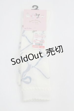 画像: m petit by misako / ECAMOVKマロンクリーム　オーバーニー  白 I-26-04-08-125-LO-ZA-SA-ZI