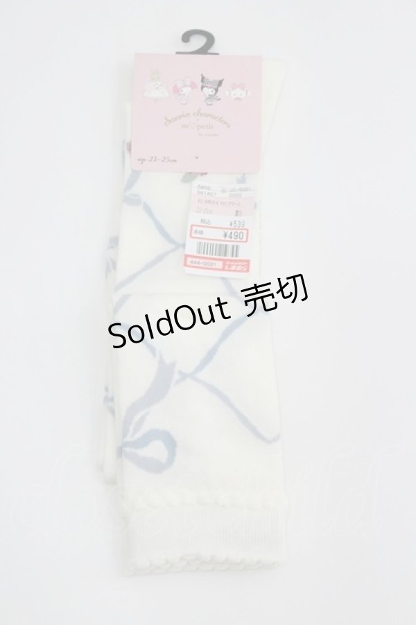 画像1: m petit by misako / ECAMOVKマロンクリーム　オーバーニー  白 I-26-04-08-125-LO-ZA-SA-ZI (1)