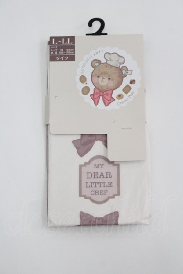 画像1: CHIP CLIP / サツキアイ*プリントタイツ  L-LL I-26-04-08-126-PU-ZA-SA-ZI (1)