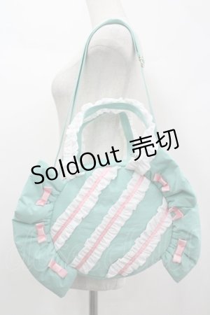 画像: 星名桜子 collaboration / ホシナ*キャンディー2WAYトートバッグ  淡緑 I-26-04-08-015-LO-BG-SA-ZI