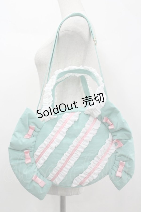 画像1: 星名桜子 collaboration / ホシナ*キャンディー2WAYトートバッグ  淡緑 I-26-04-08-015-LO-BG-SA-ZI (1)