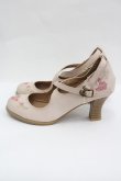 画像2: axes femme / 薔薇刺繍パンプス L ピンクベージュ I-26-04-08-133-AX-SH-TE-ZI (2)