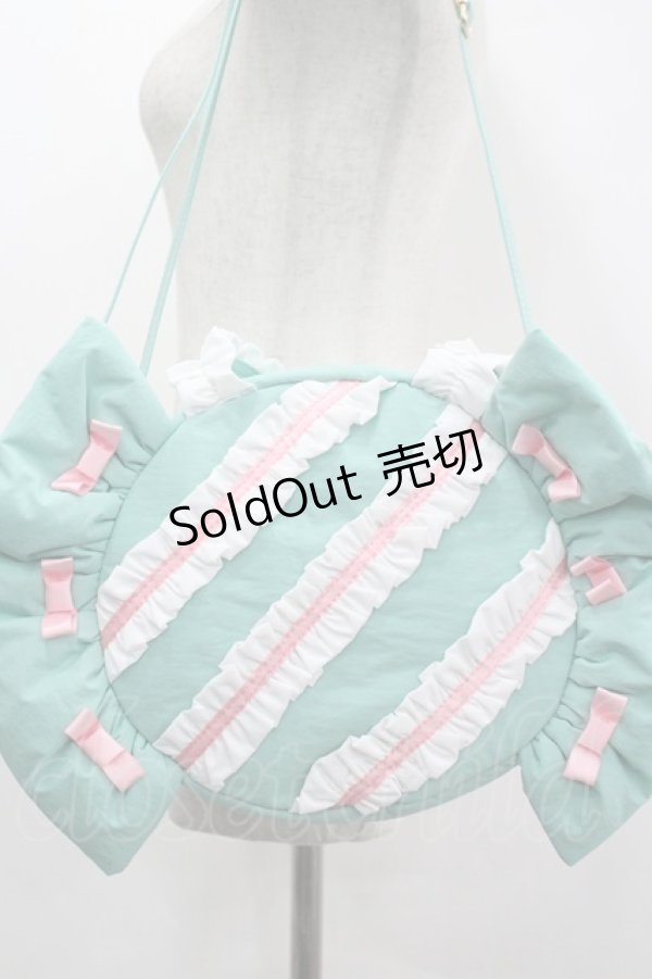 画像4: 星名桜子 collaboration / ホシナ*キャンディー2WAYトートバッグ  淡緑 I-26-04-08-015-LO-BG-SA-ZI (4)