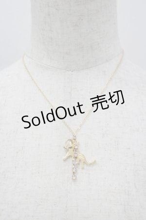 画像: metamorphose / 猫×リングモチーフネックレス  ゴールド I-26-04-08-003-ME-AC-TE-ZI