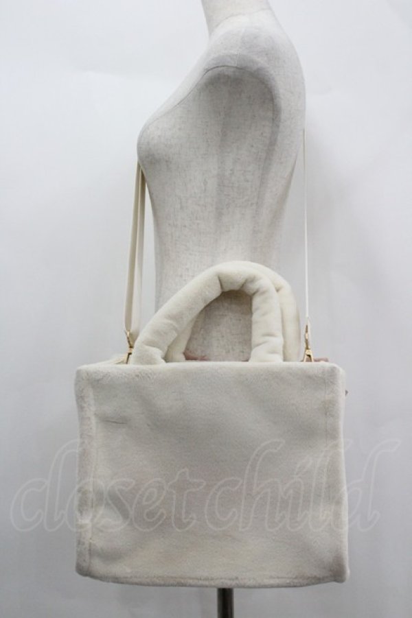 画像2: m petit by misako / AM*シシュウ2WAYバッグ  白Ｘピンク I-26-04-08-018-LO-BG-SA-ZI (2)