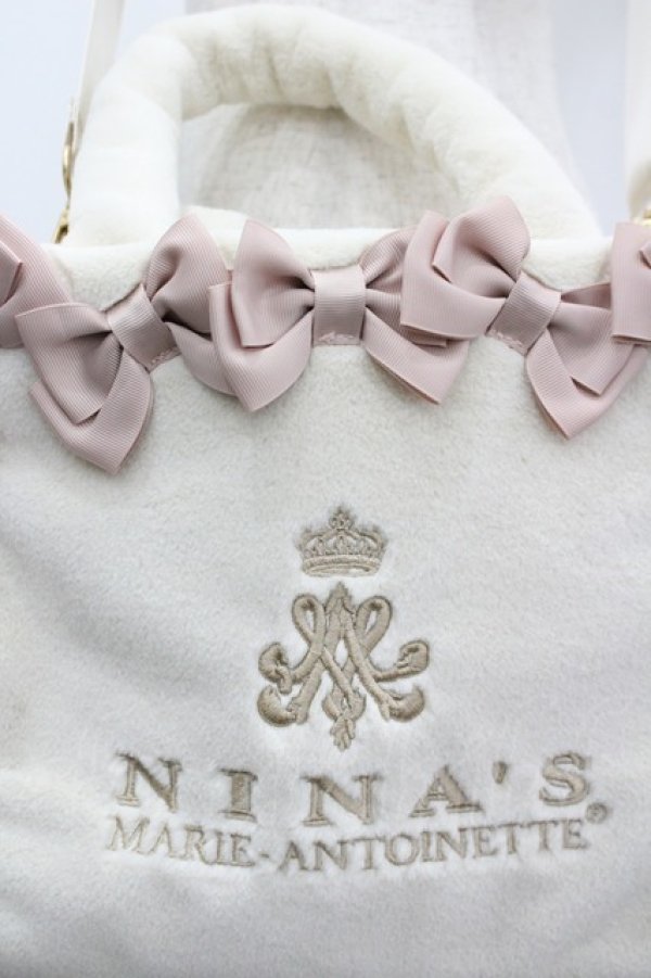 画像4: m petit by misako / AM*シシュウ2WAYバッグ  白Ｘピンク I-26-04-08-018-LO-BG-SA-ZI (4)