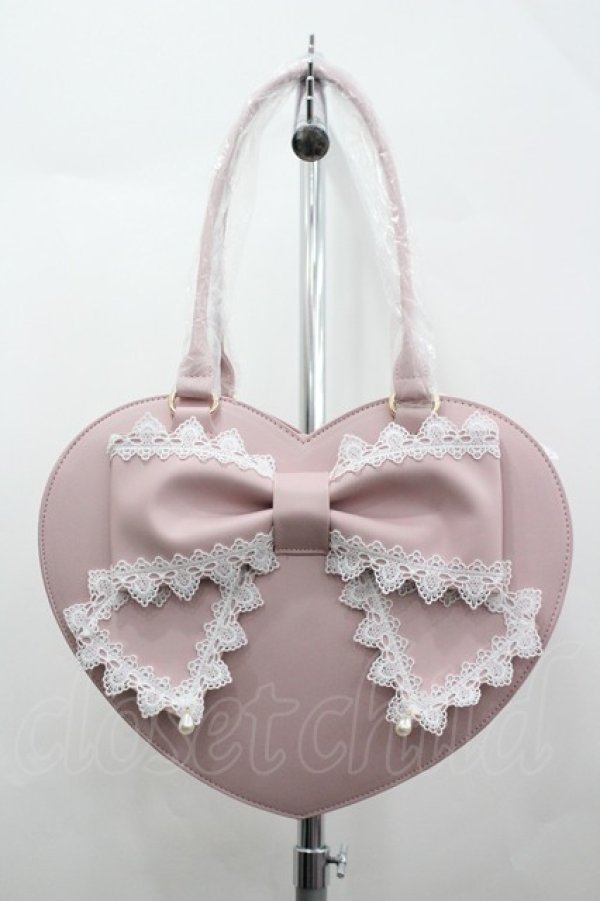 画像1: Alice Mashiro / MA*リボンバッグ  ピンク I-26-04-08-021-PU-BG-SA-ZI (1)