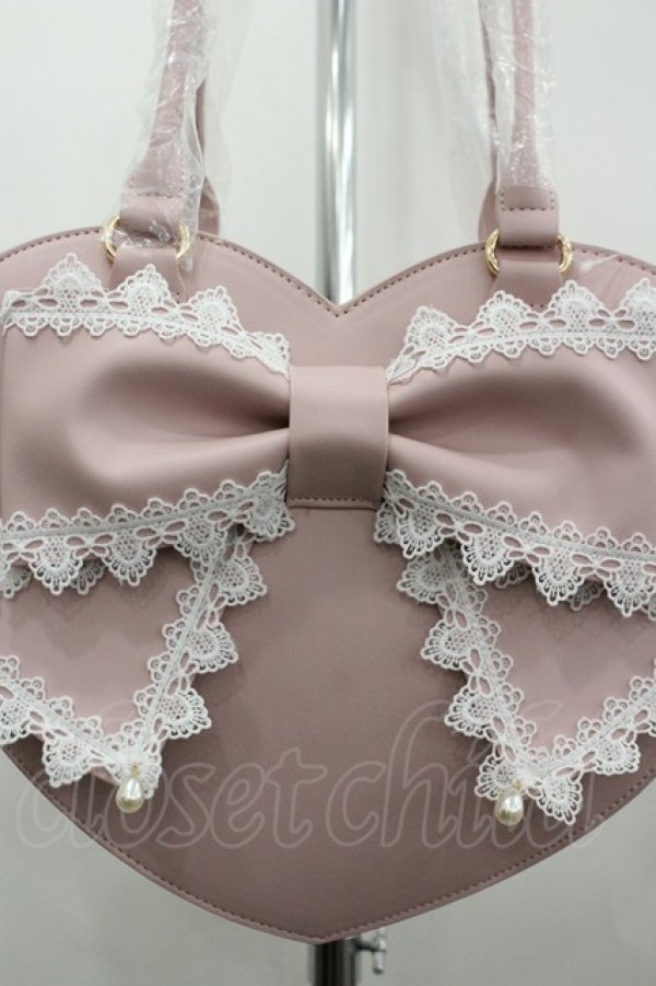 画像4: Alice Mashiro / MA*リボンバッグ  ピンク I-26-04-08-021-PU-BG-SA-ZI (4)