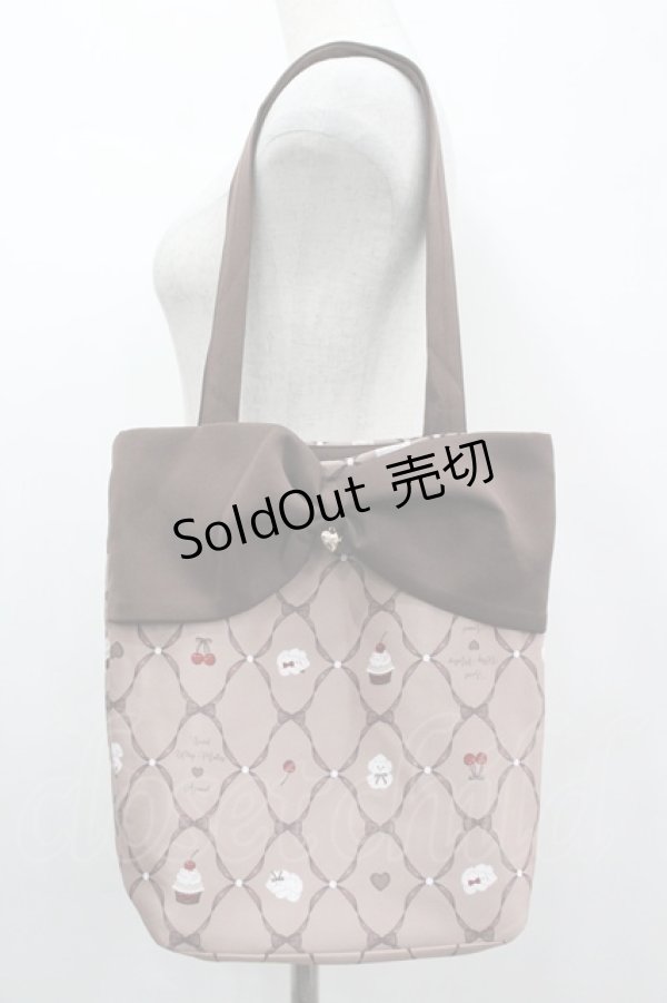 画像1: Amavel / オリジナルプリントトートバッグ  ブラウン I-26-04-08-022-CA-BG-SA-ZI (1)