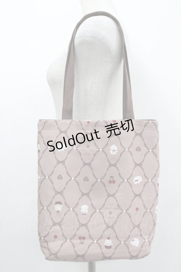 画像2: Amavel / オリジナルプリントトートバッグ  ブラウン I-26-04-08-022-CA-BG-SA-ZI (2)