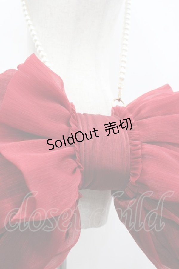 画像8: BOGUTA / リボン型バッグ風モチーフ M 赤 I-26-04-08-025-EL-ZA-SA-ZI (8)