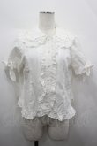 画像1: MAM / ラヴリーリボンブラウス  白 I-26-04-10-001-LO-BL-SA-ZI (1)