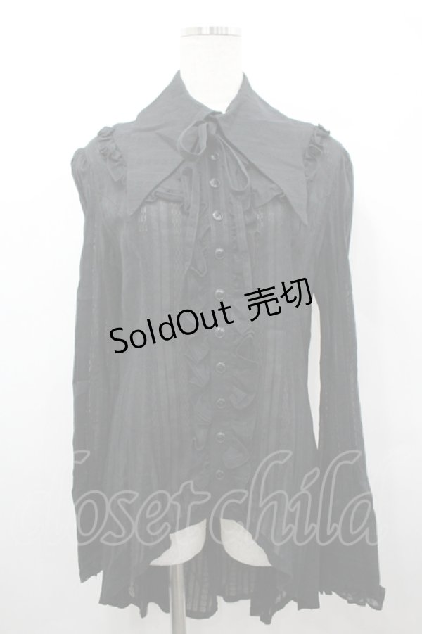 画像1: ATELIER BOZ / エレーヌオーバーブラウス  ブラック I-26-04-10-004-EL-BL-SA-ZI (1)