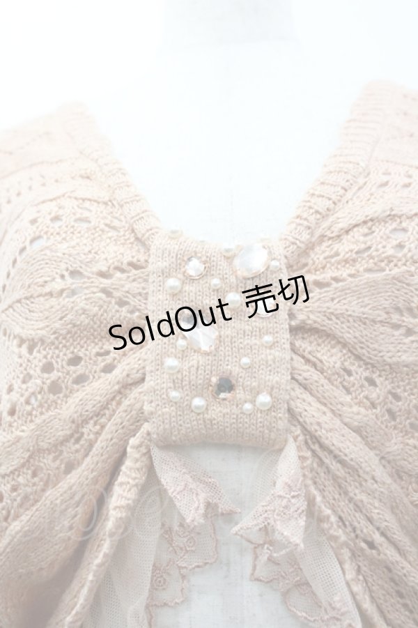 画像3: axes femme / リボンドルマンボレロ  ピンクオレンジ I-26-04-10-036-AX-TO-SA-ZI (3)