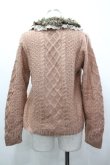 画像2: axes femme / ファーティペット付ニットカーディガン M アワピンク I-26-04-10-039-AX-TO-SA-ZI (2)