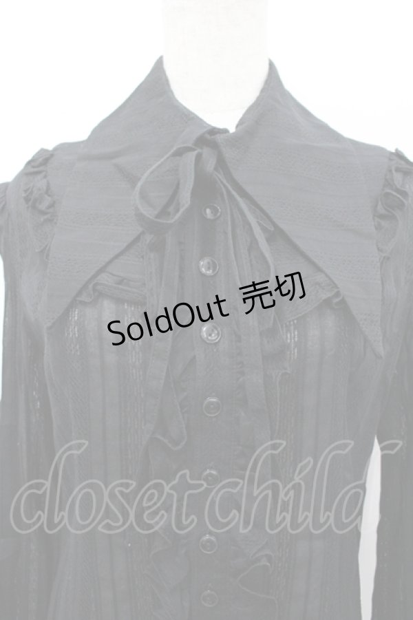 画像2: ATELIER BOZ / エレーヌオーバーブラウス  ブラック I-26-04-10-004-EL-BL-SA-ZI (2)