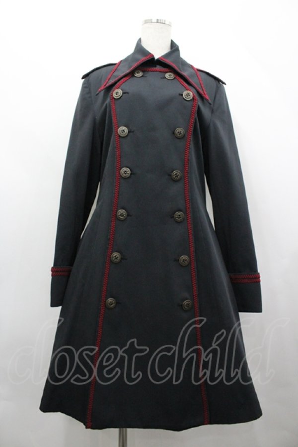 画像1: ATELIER BOZ / グレイスワンピースコート  黒 I-26-04-10-042-EL-OP-SA-ZI (1)