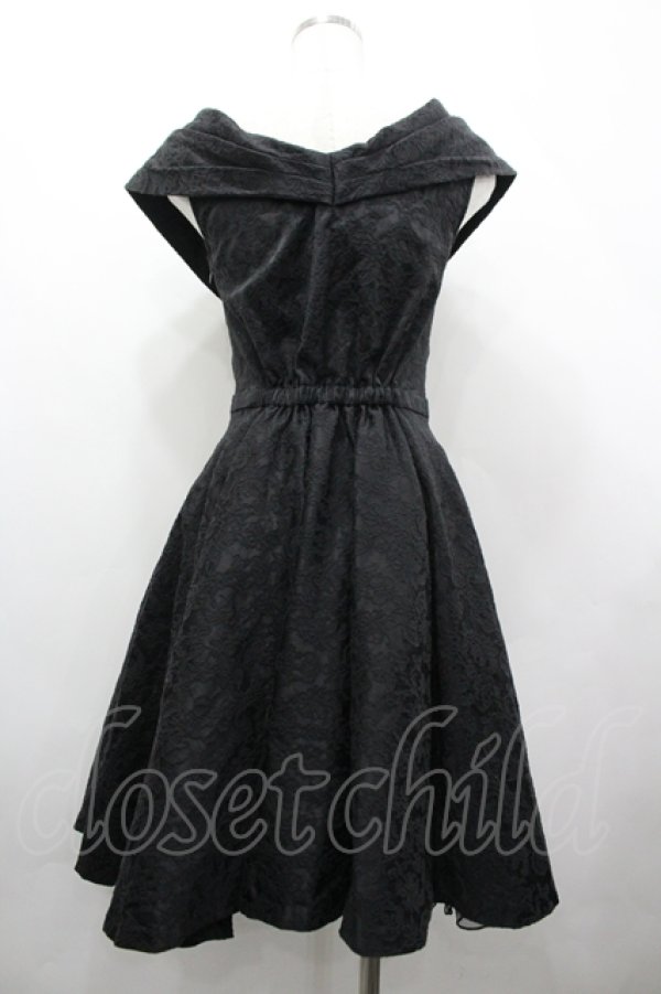 画像2: axes femme / カシュクールJQドレス  黒 I-26-04-10-050-AX-OP-SA-ZI (2)