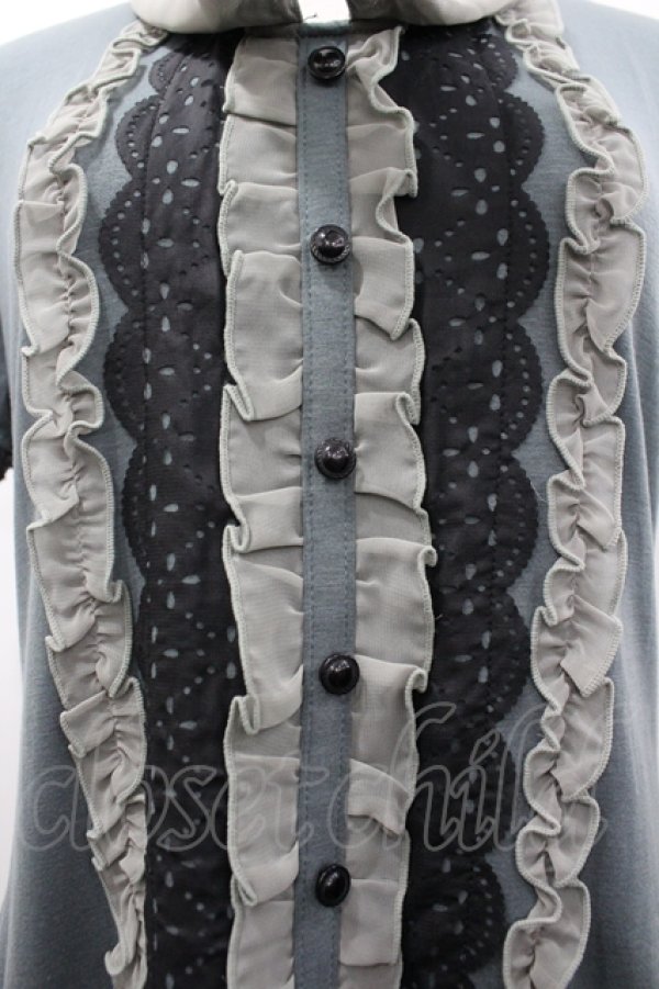 画像3: axes femme / 裾プリーツボータイチュニック M グリーン I-26-04-10-051-AX-OP-SA-ZI (3)