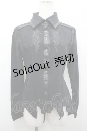 画像: Ozz Croce / Toward Eternal Light ブラウス  黒 I-26-04-10-006-OO-BL-TE-ZI