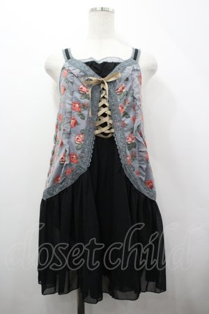 画像: axes femme / ビスチェ重ね着風キャミチュニック M サックス I-26-04-10-056-AX-OP-SA-ZI