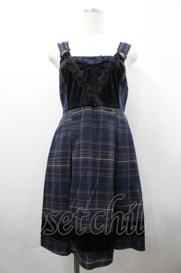 画像1: axes femme / チェック柄ジャンドレ M コン I-26-04-10-057-AX-OP-SA-ZI (1)