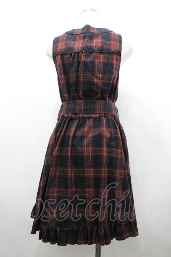 画像2: axes femme / フィット&フレアージャンドレ M アカ I-26-04-10-060-AX-OP-SA-ZI (2)