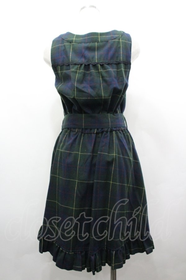 画像2: axes femme / フィット&フレアージャンドレ M グリーン I-26-04-10-061-AX-OP-SA-ZI (2)