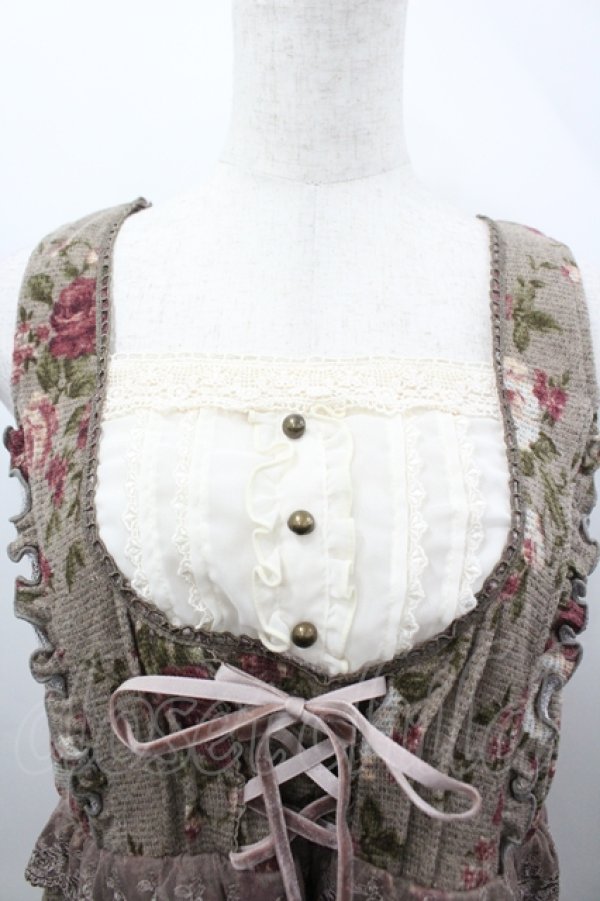 画像3: axes femme / ジャンドレレイヤード風チュニック M ベージュ I-26-04-10-062-AX-OP-SA-ZI (3)