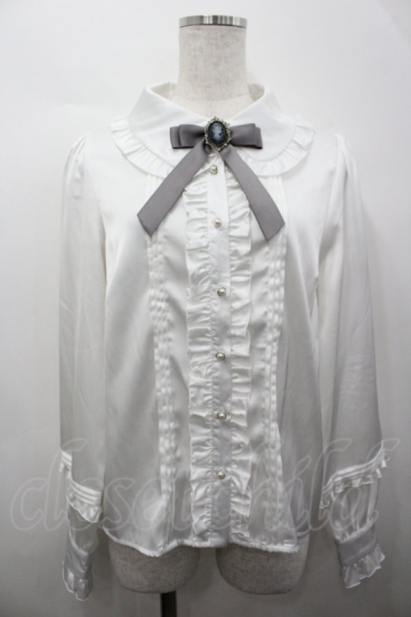 画像1: Amavel / Elegant Doll カメオリボンブラウス F アイボリー I-26-04-10-007-CA-BL-TE-ZI (1)