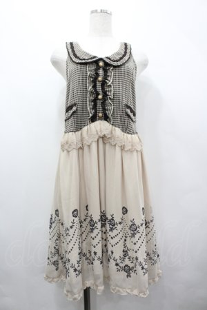 画像: axes femme / 千鳥ベストレイヤード風チュニック  キナリ I-26-04-10-068-AX-OP-SA-ZI