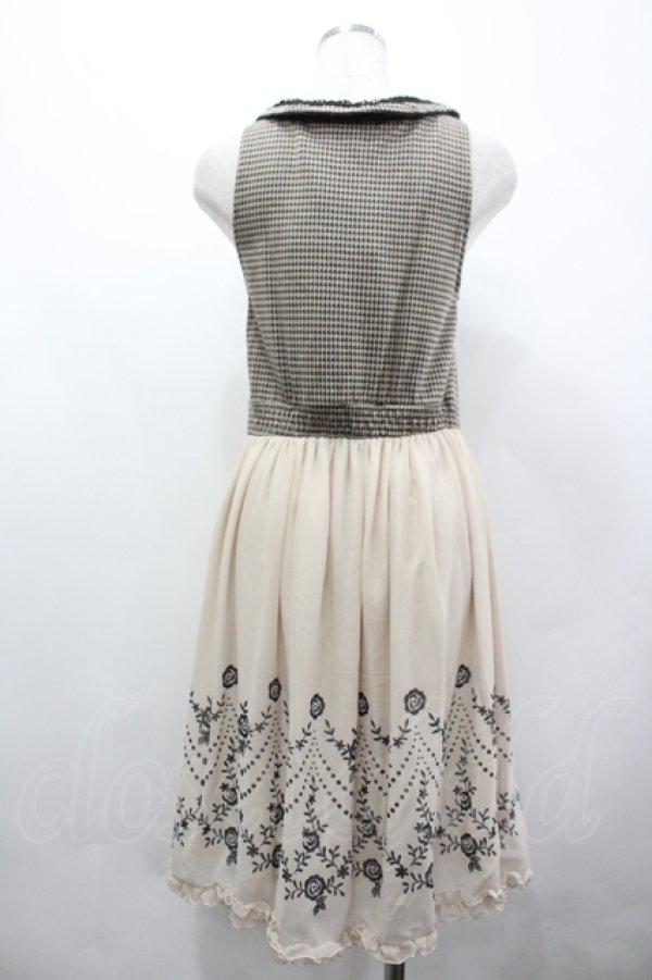 画像2: axes femme / 千鳥ベストレイヤード風チュニック  キナリ I-26-04-10-068-AX-OP-SA-ZI (2)