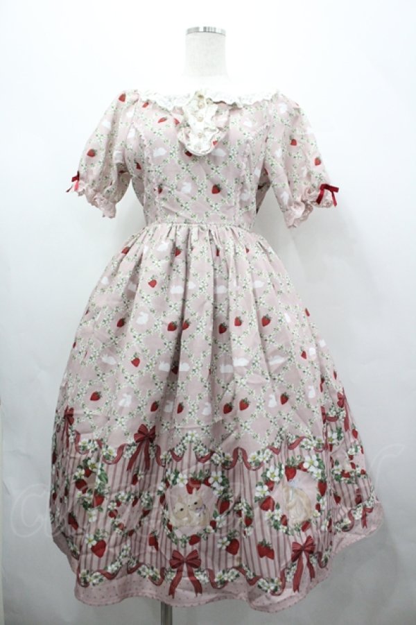 画像1: axes femme kawaii / ベリーフィールズワンピース  ピンク I-26-04-10-070-AX-OP-SA-ZI (1)