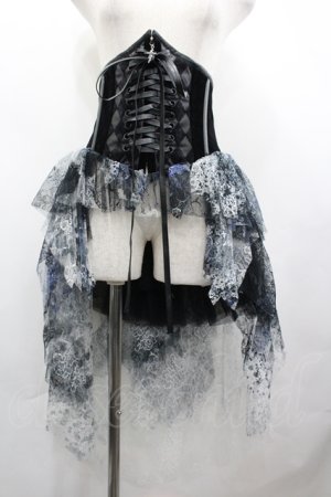 画像: LILITH HOUSE / ベロアコルセットスカート L 黒 I-26-04-10-073-LO-BL-SA-ZI