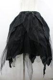 画像1: ROMANTIC NEUROSIS / チュールイレヘムスカート  ブラック I-26-04-10-078-PU-SK-SA-ZI (1)