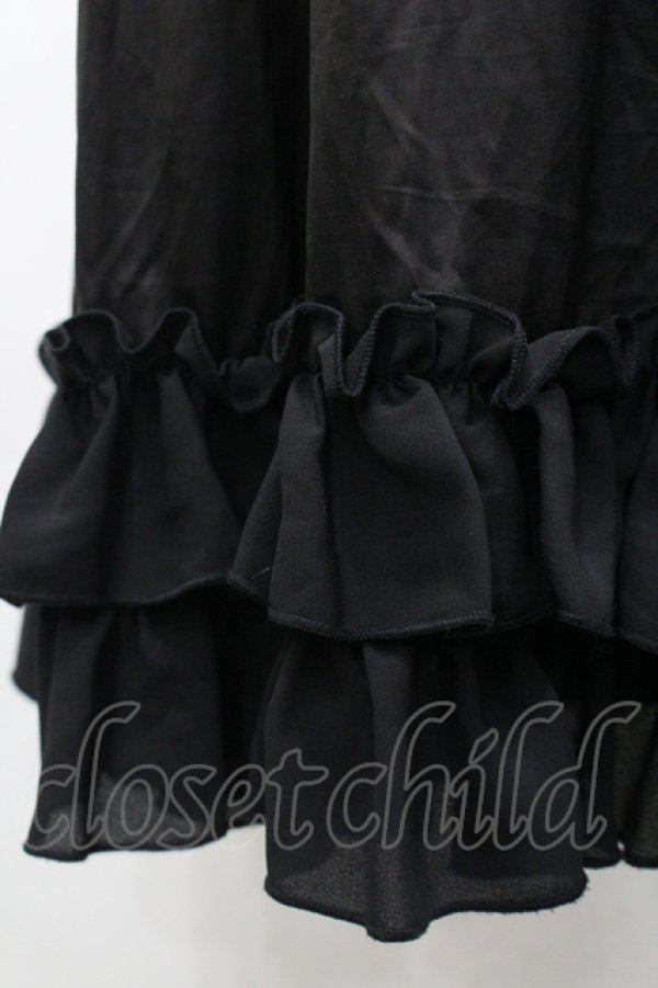 画像3: axes femme kawaii / ミディフリルペチスカート M 黒 I-26-04-10-083-AX-SK-TE-ZI (3)
