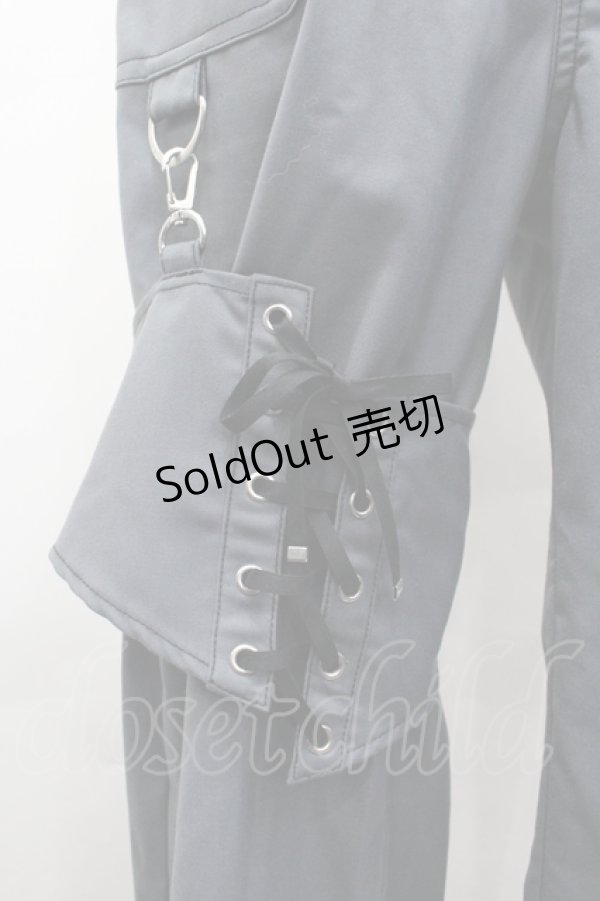 画像3: axes femme POETIQUE / ガーターリング付パンツ M グレー I-26-04-10-088-AX-PA-TE-ZI (3)