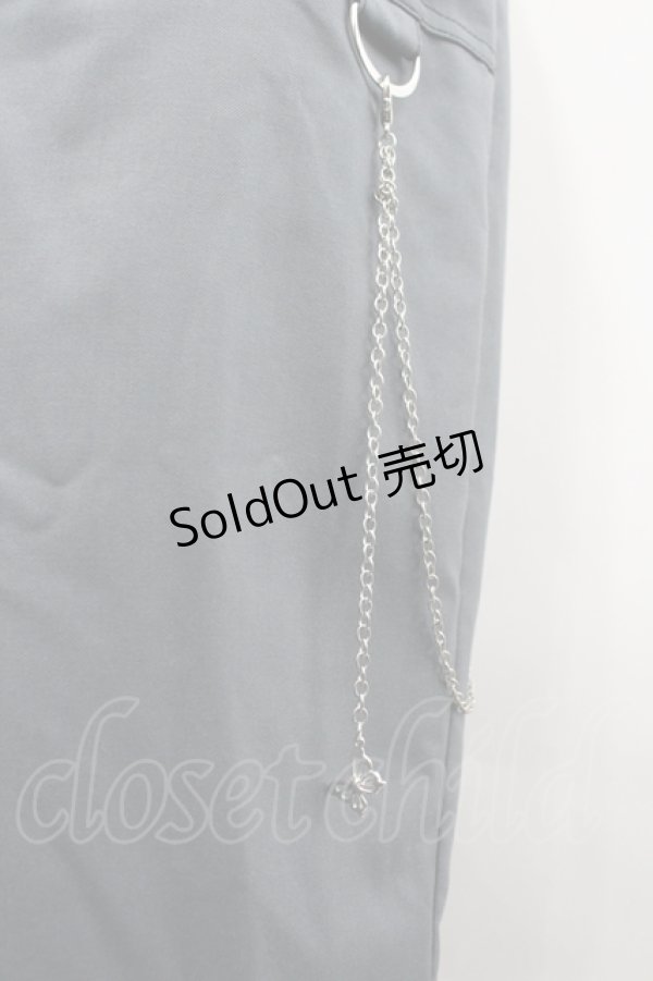 画像4: axes femme POETIQUE / ガーターリング付パンツ M グレー I-26-04-10-088-AX-PA-TE-ZI (4)