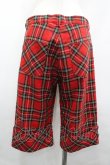 画像2: PEACE NOW / チェックハーフパンツ L レッド I-26-04-10-089-PU-PA-SA-ZI (2)