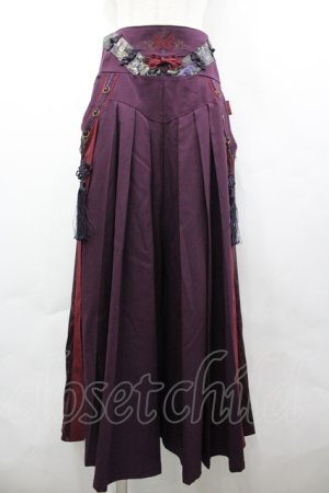 画像: Ozz oneste / タッセル付袴パンツ  パープル I-26-04-10-091-OO-PA-TE-ZI