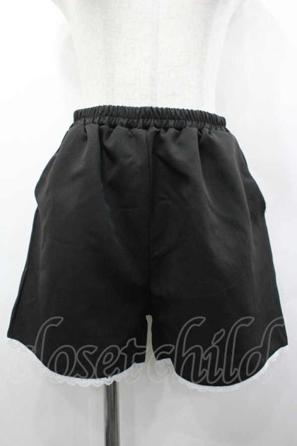 画像1: Dear My Love / ちら見せショートパンツ M 黒 I-26-04-10-094-EL-PA-TE-ZI (1)