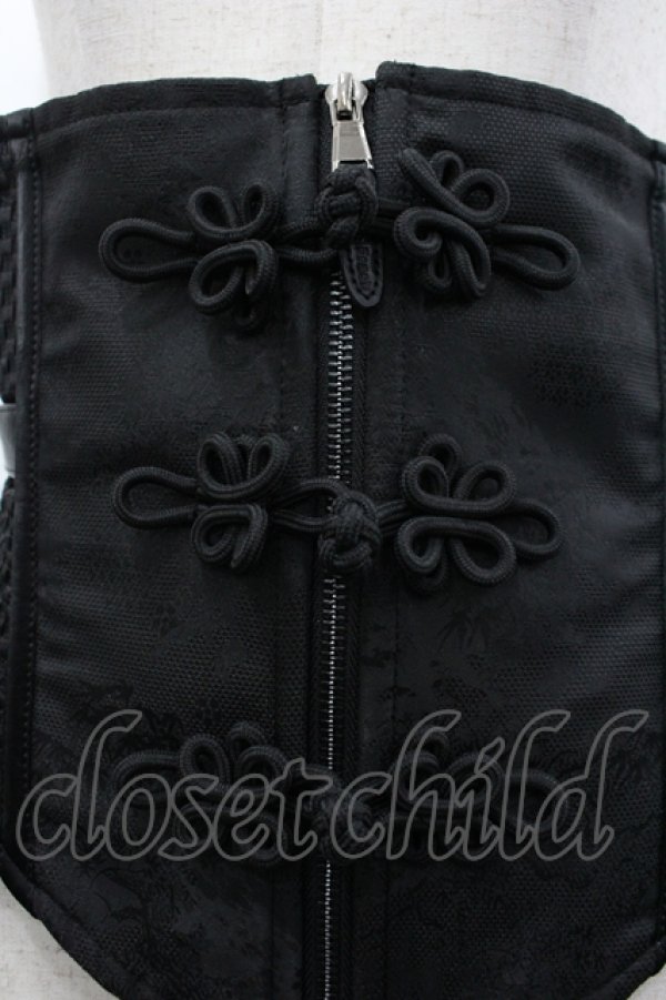 画像3: Qutie Frash / チャイナコルセット F 黒 I-26-04-10-097-QU-TO-TE-ZI (3)