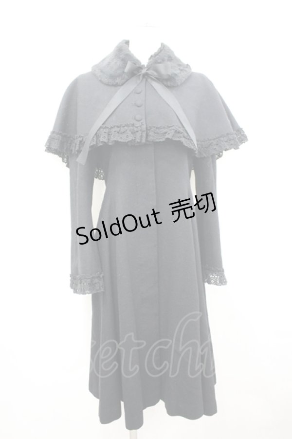 画像1: Sheglit / Beatrix ケープコート M 黒 I-26-04-10-010-EL-CO-TE-ZI (1)