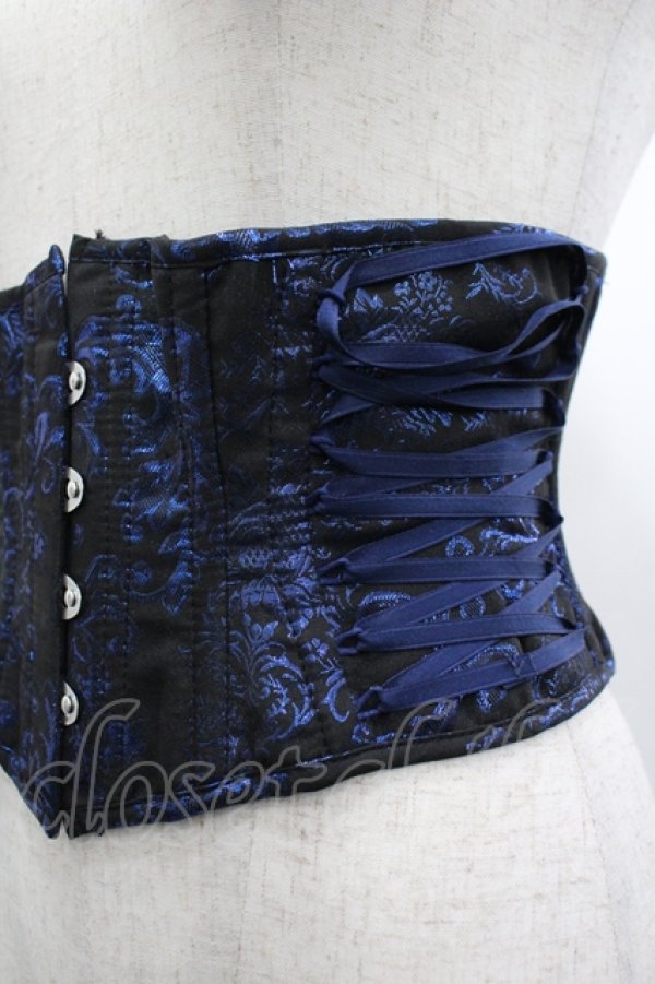 画像3: ATELIER PIERROT / Grim Shadows Corset  黒×青 I-26-04-10-098-EL-ZA-TE-ZI (3)
