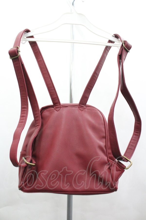 画像2: axes femme POETIQUE / ダブルポケットリュック  ワイン I-26-04-10-101-AX-BG-SA-ZI (2)