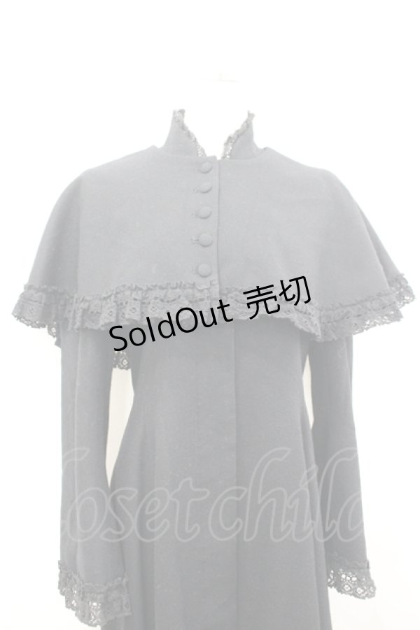 画像2: Sheglit / Beatrix ケープコート M 黒 I-26-04-10-010-EL-CO-TE-ZI (2)