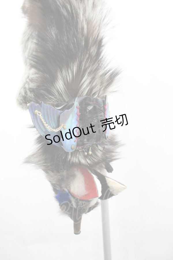 画像3: 魔界ノ風鷹 / けものショルダー  黒ｘグレー I-26-04-10-104-LO-ZA-SA-ZI (3)